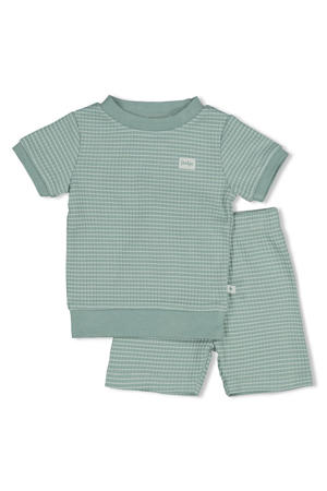 Wafel shortama zeegroen