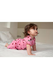 thumbnail: Feetje shortama Lily Ladybug roze/rood