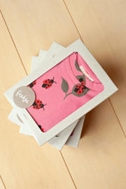 thumbnail: Feetje shortama Lily Ladybug roze/rood