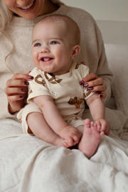 thumbnail: Feetje shortama Cosy Crumbs ecru/bruin