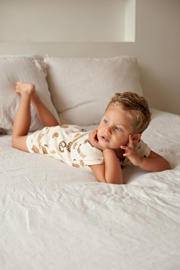 thumbnail: Feetje shortama Cosy Crumbs ecru/bruin