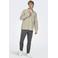 ONLY & SONS overshirt met linnen beige