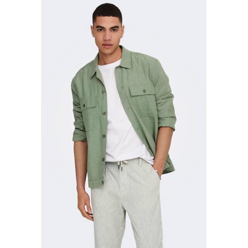 ONLY & SONS overshirt groen afbeelding