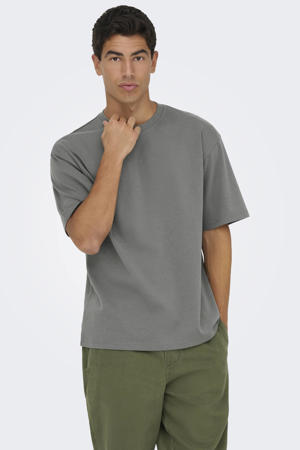 boxy T-shirt grijs