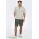 ONLY & SONS regular gestreept casual overhemd groen