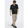 ONLY & SONS ONSSINUS loose casual broek met linnen lichtbruin