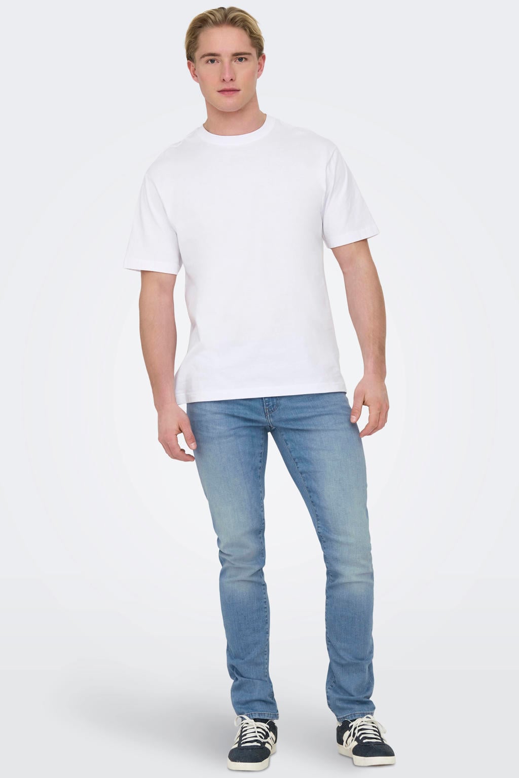 ONLY & SONS ONSLOOM slim fit jeans light blue denim