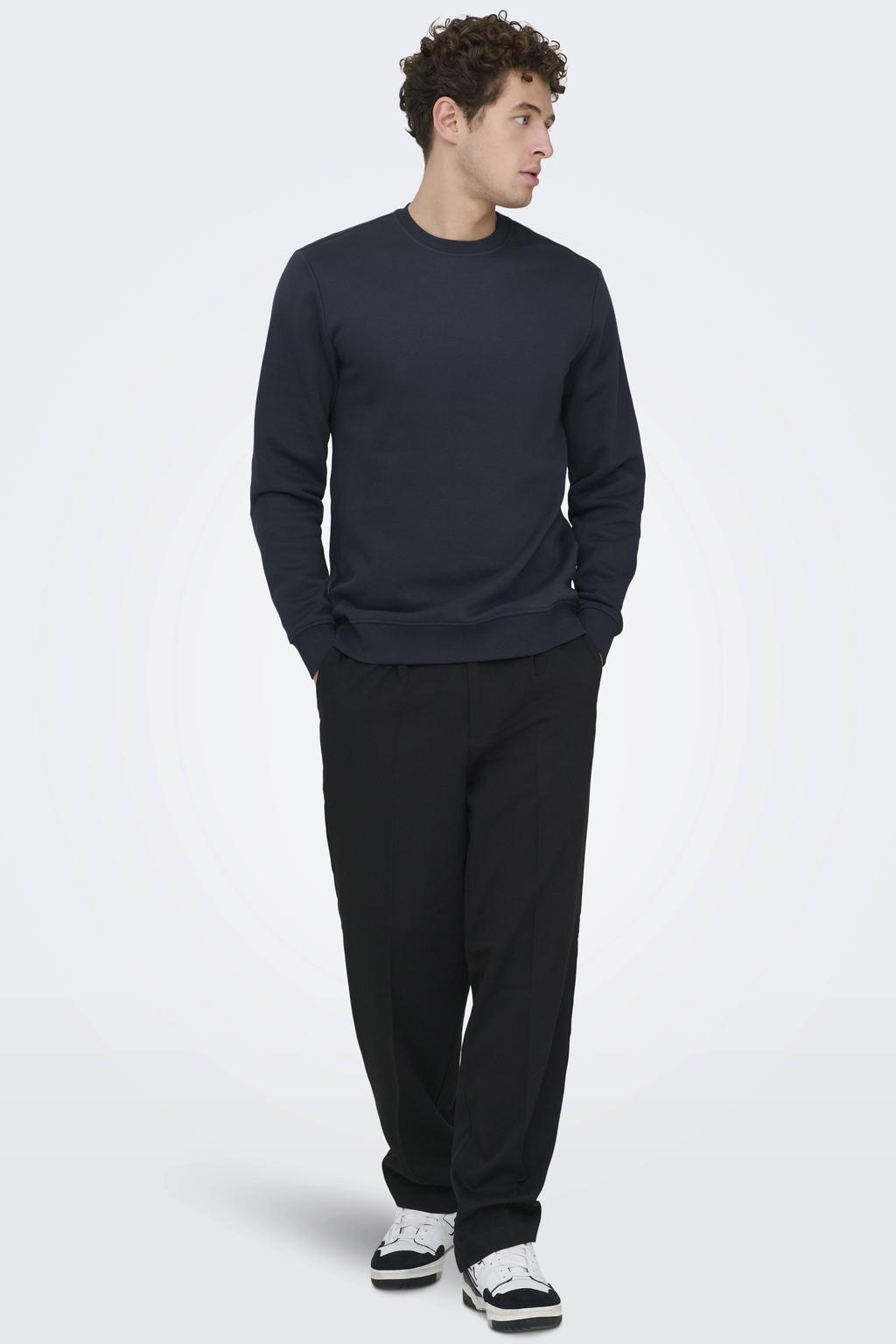 ONLY & SONS sweater donkerblauw