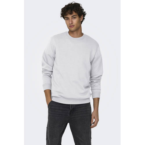 ONLY & SONS sweater lichtgrijs afbeelding