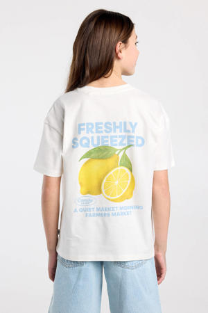 T-shirt met backprint wit