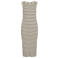 VILA midi jurk rib gebreid ecru