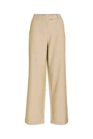 regular high waist casual broek camel