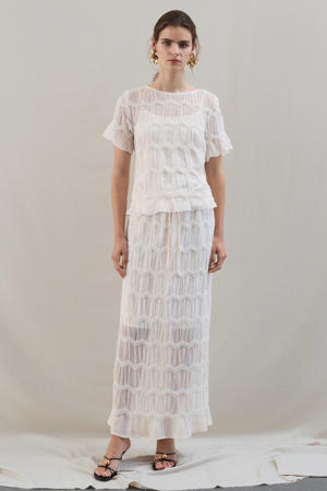 maxi rok ecru