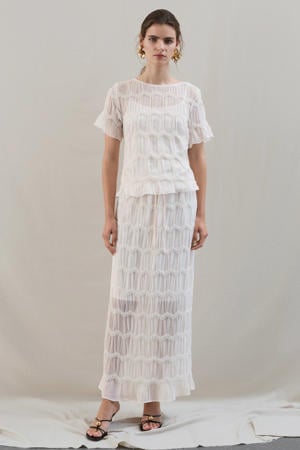 maxi rok ecru