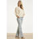 Smashed Lemon gebloemde blouse ecru
