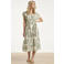 Smashed Lemon midi jurk groen