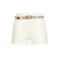 Smashed Lemon denim straight high waist short ecru