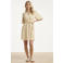 Smashed Lemon korte jurk beige