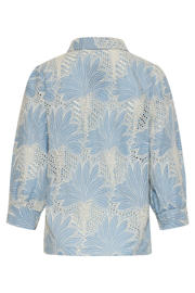thumbnail: Smashed Lemon gebloemde broderie blouse - lichtblauw