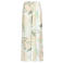 Smashed Lemon rayon straight leg casual gebloemde broek - lichtgroen