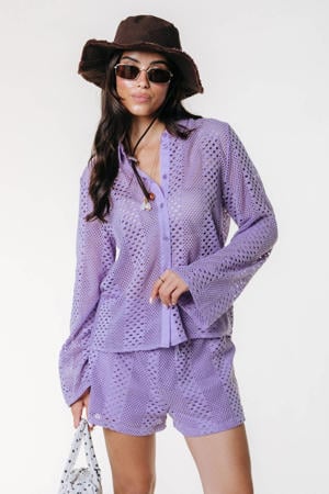 blouse crochet lavendel