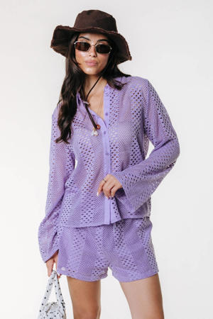 blouse crochet lavendel