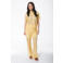 Colourful Rebel kanten wide leg regular waist pantalon geel