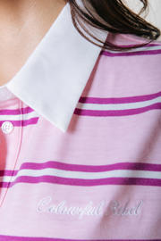 thumbnail: Colourful Rebel gestreepte sweatjurk roze