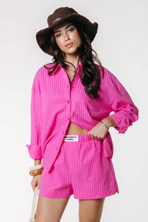 gestreepte blouse roze