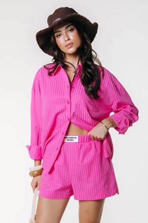 gestreepte blouse roze