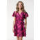 Colourful Rebel gebloemde mini jurk roze
