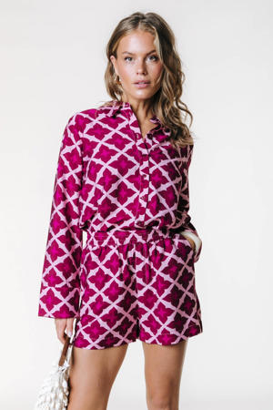 regular waist casual short roze