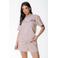 Colourful Rebel loose fit gestreepte sweatshort - paars