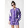 Colourful Rebel viscose gestreepte blouse - lavendel