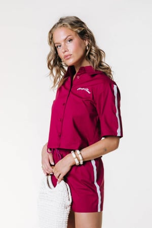 blouse broderie rood