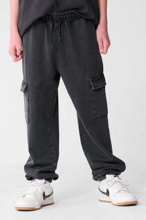regular waist cargobroek antraciet