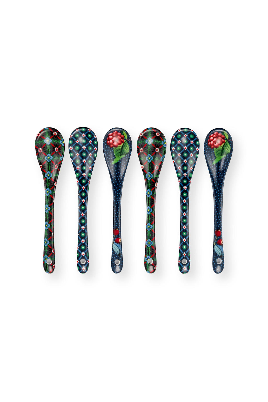 Pip Studio theelepel Berry Blues (set van 6)