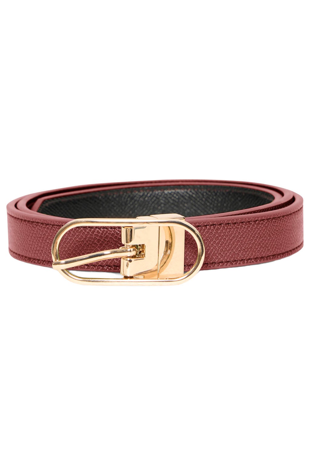 ICHI reversible riem IALUDVIKA rood/zwart