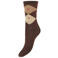 ICHI sokken IATILDE donkerbruin/beige
