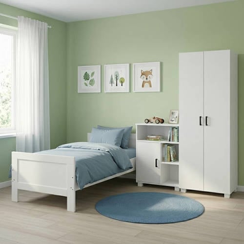 Cabino Tienerkamer Noel Wit 3 Delig met Commode Mila Wit en Mila Kledingkast Wit afbeelding
