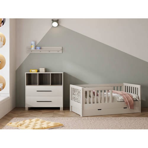 Cabino Peuterkamer Met Lade Joan Clay 2 Delig met Commode Geneve afbeelding