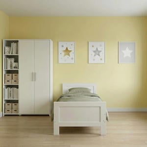 Tienerkamer Noel Wit 2 Delig met Lars Kledingkast Wit