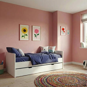 Tienerbed Napels & Lade Wit  (x cm)