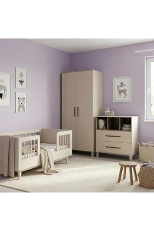 Peuterkamer Timo Clay 3 Delig met Commode Geneve en Kledingkast Geneve