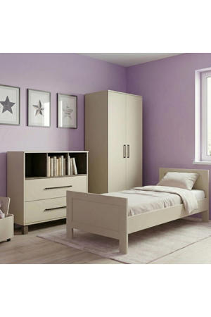 Tienerkamer Belmond Clay 3 Delig met Commode Geneve Clay en Kledingkast Geneve Clay