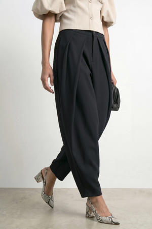barrel regular waist pantalon - antraciet