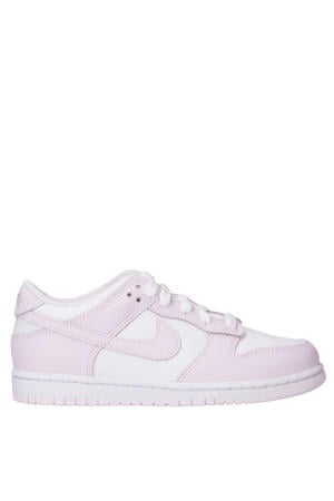 Dunk Low sneakers wit/lichtroze