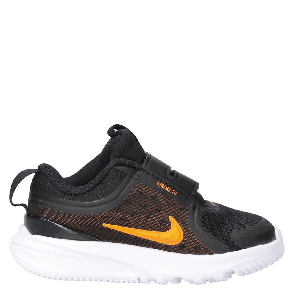 Zwart en oranje jongens en meisjes Nike Star Runner sneakers van mesh-pu/voering: mesh/voetbed: eva met klittenband