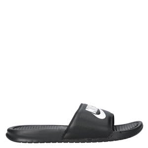 Benassi badslippers zwart/wit
