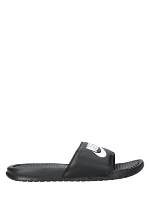 Benassi badslippers zwart/wit